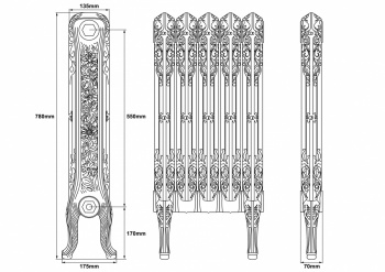 John King Cast Iron Radiator